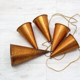 Suspensions coniques par ES Horn Aalestrup, 1970, ensemble (5)