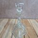Antique pressed glass candlestick – Art Deco design