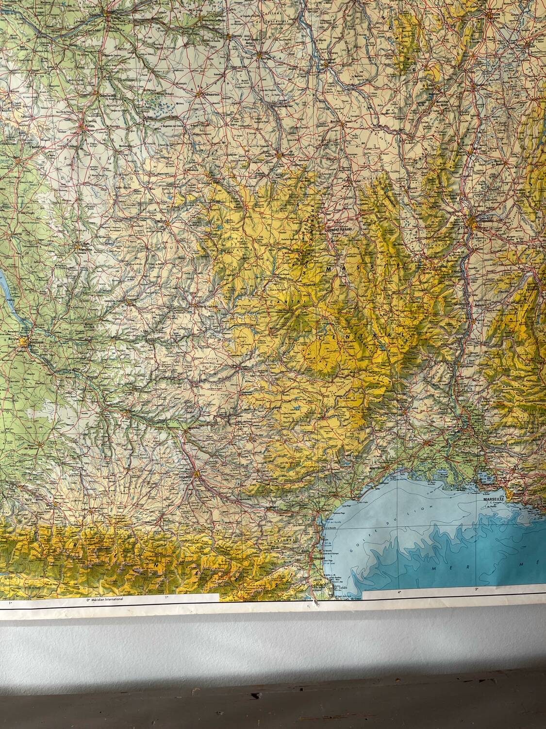 Large map of France 1981