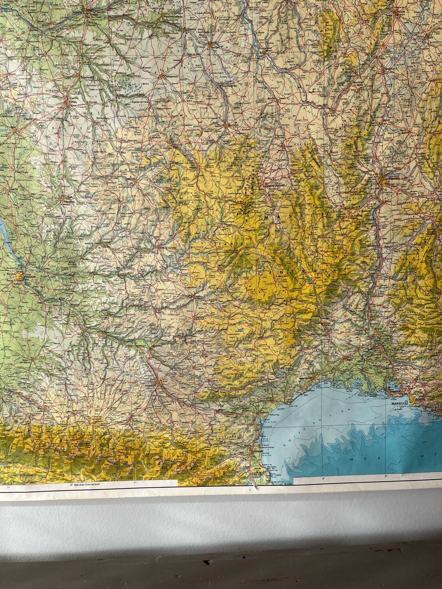 Large map of France 1981
