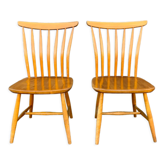 Pair of chairs Åkerblom Sweden by Gunnar Eklöf 1950