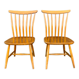 Paire de chaises Åkerblom Sweden de Gunnar Eklöf 1950