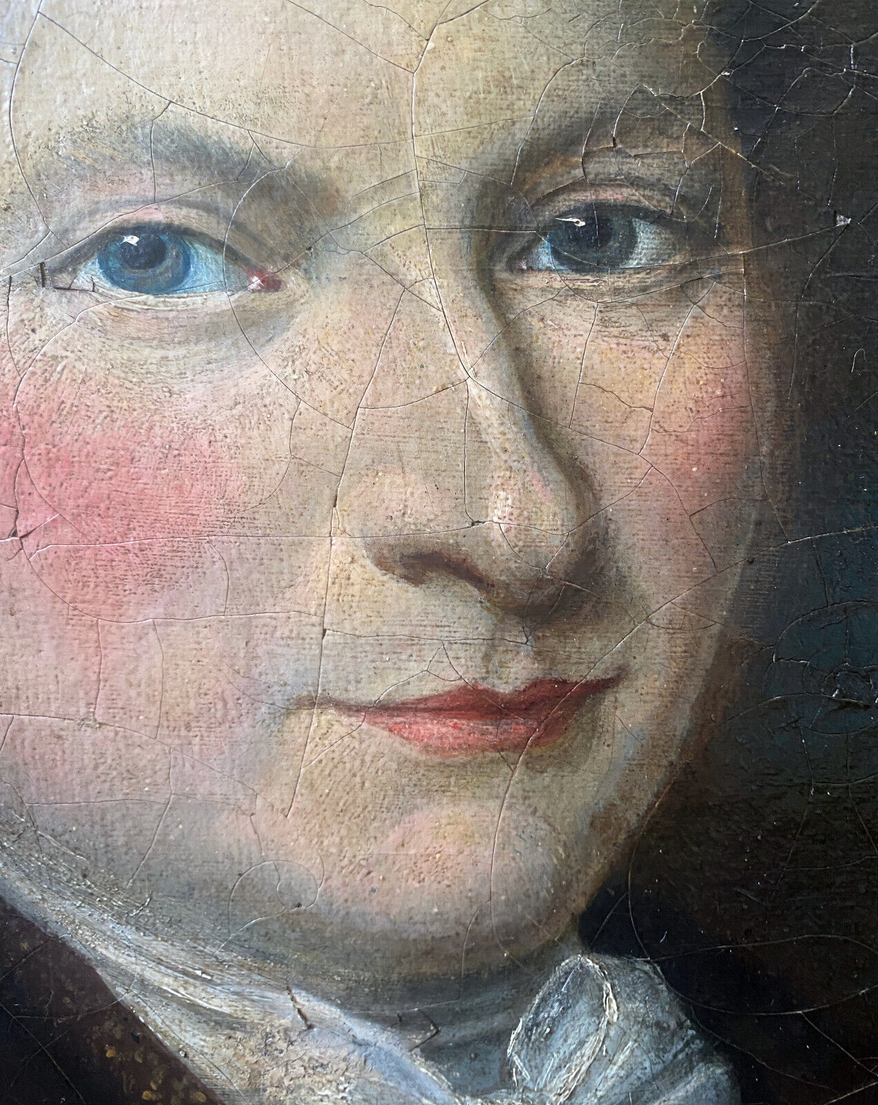 Painting "Portrait of a nobleman with a bow tie" XIX° HST (for restoration)