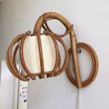 Wall lamp in rattan from the 50