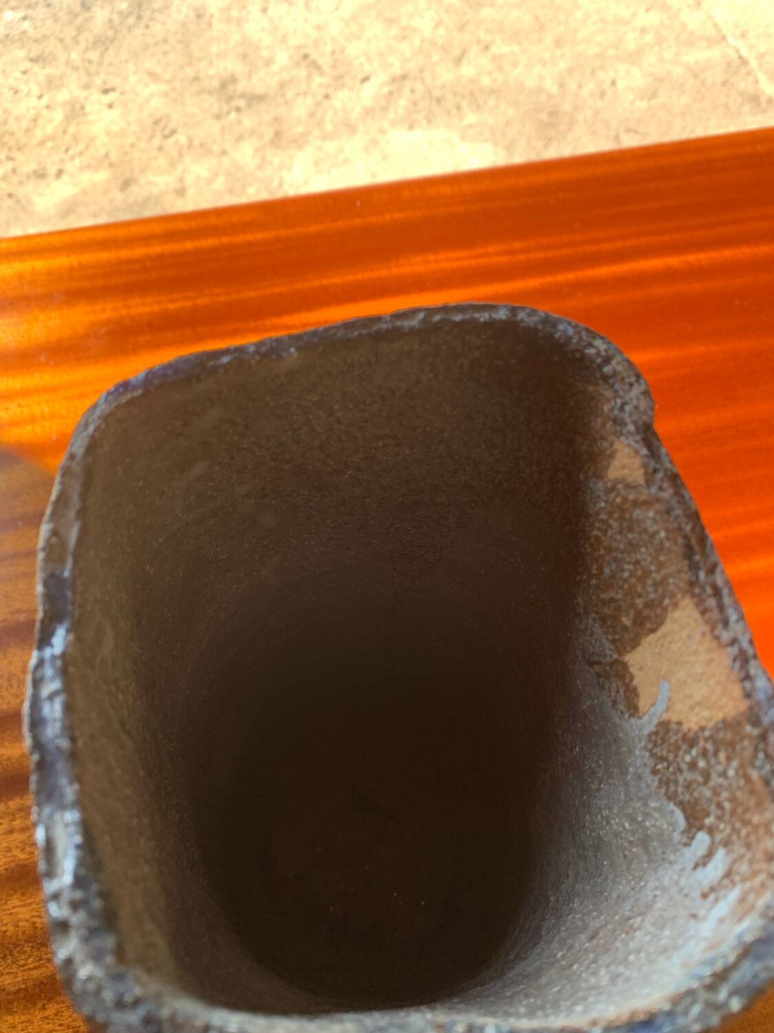 Sculptural stoneware vase — French studio pottery, 1960s/70s