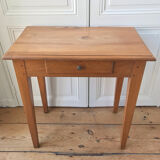 Solid oak table 1 drawer