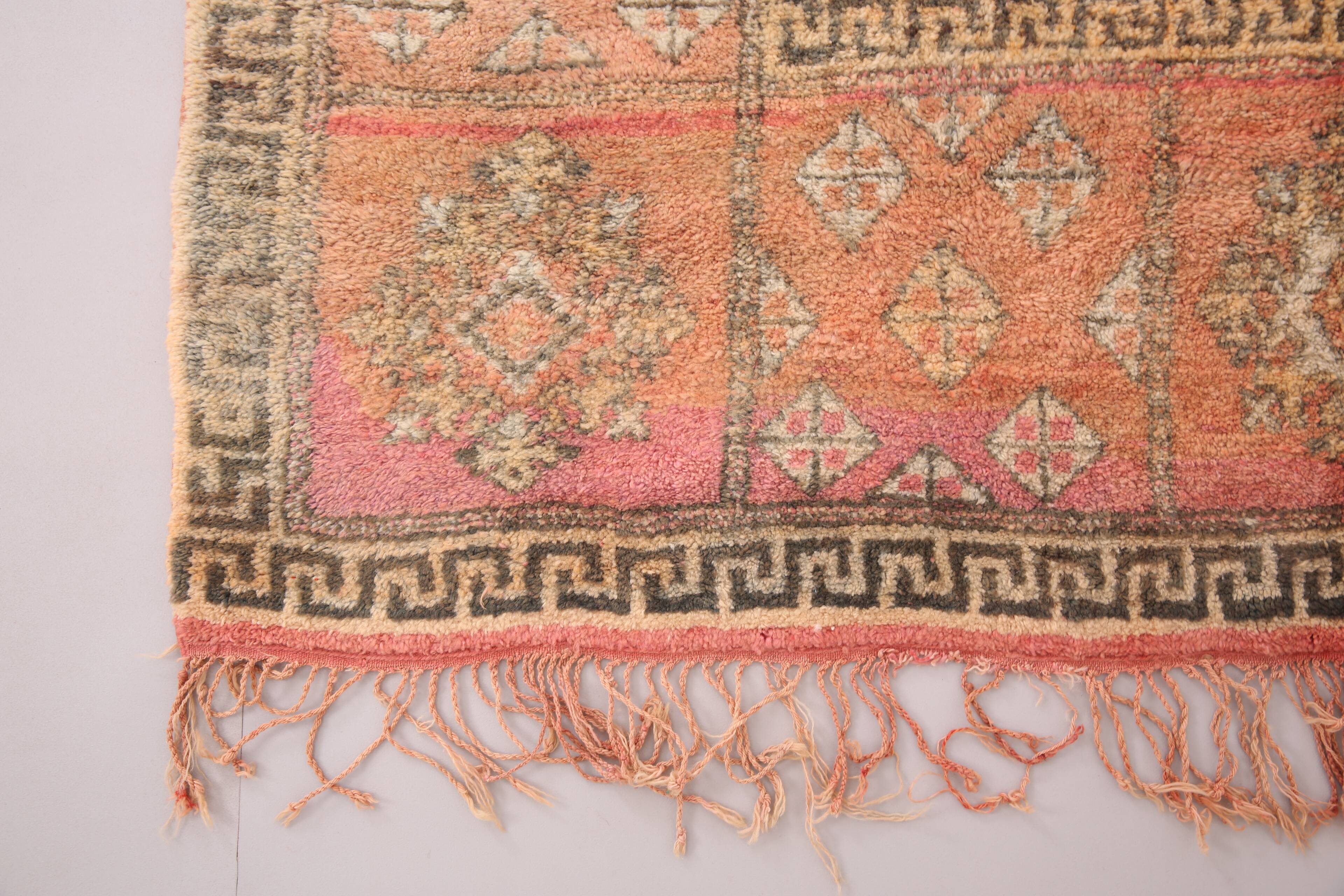 Tapis marocain vintage fait main 177 x 321 cm - Tapis berbère marocain - Tapis en laine