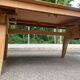 Renovated 1950s wooden Art Deco extendable dining table.