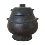 African ethnic wooden vase