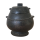 African ethnic wooden vase