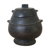 African ethnic wooden vase