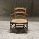 Provencal armchair, straw seat