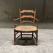 Fauteuil provençal, assise en paille