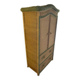 Armoire rotin et bois - Très bon état