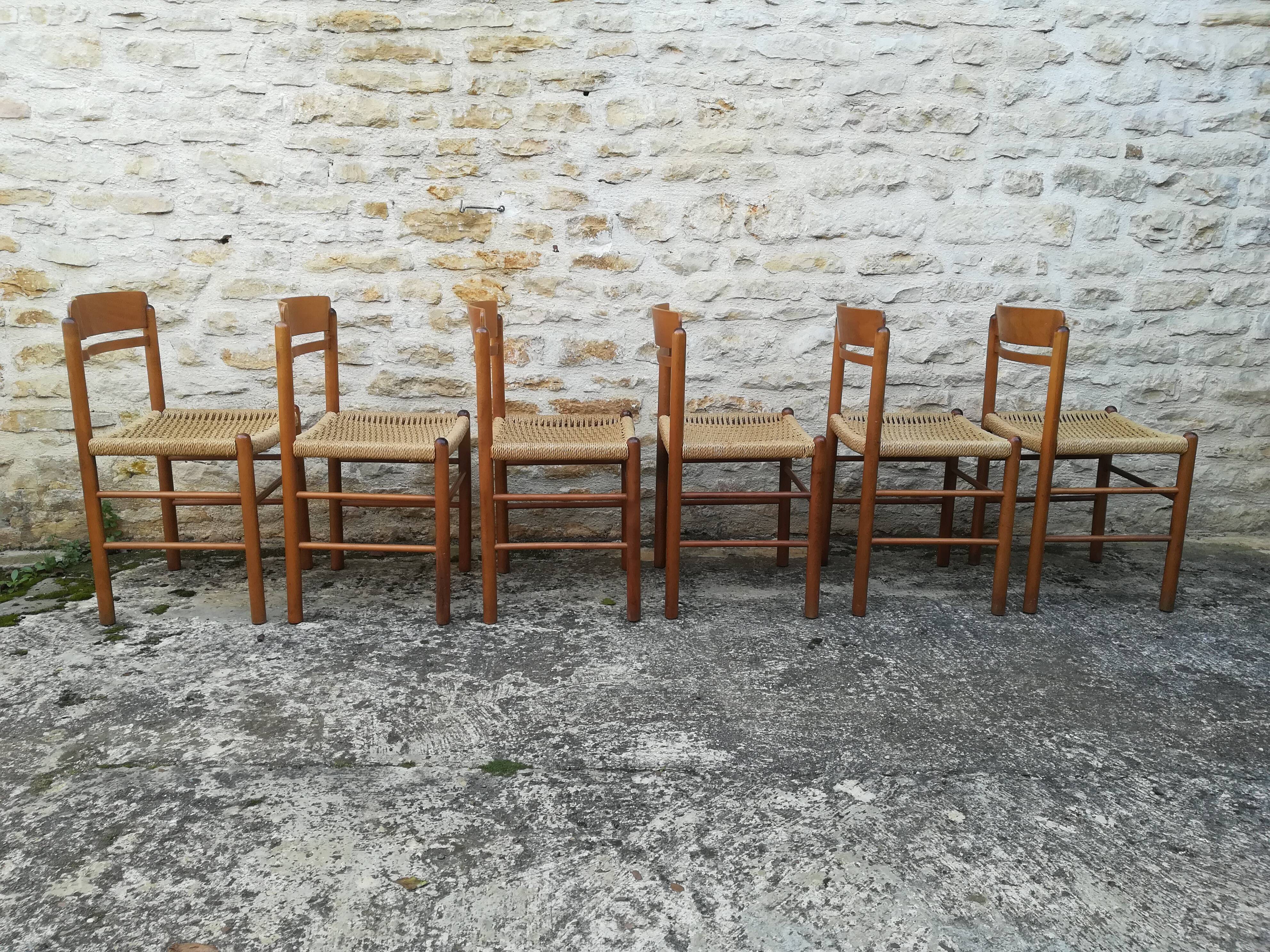 6 rope seated chairs