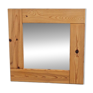 Miroir carré en pin