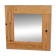 Miroir carré en pin scandinave vintage, années 1970