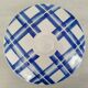 Soupière Légumier Ancien Porcelaine Opaque Badonviller Décor Carreaux Bleus Vintage