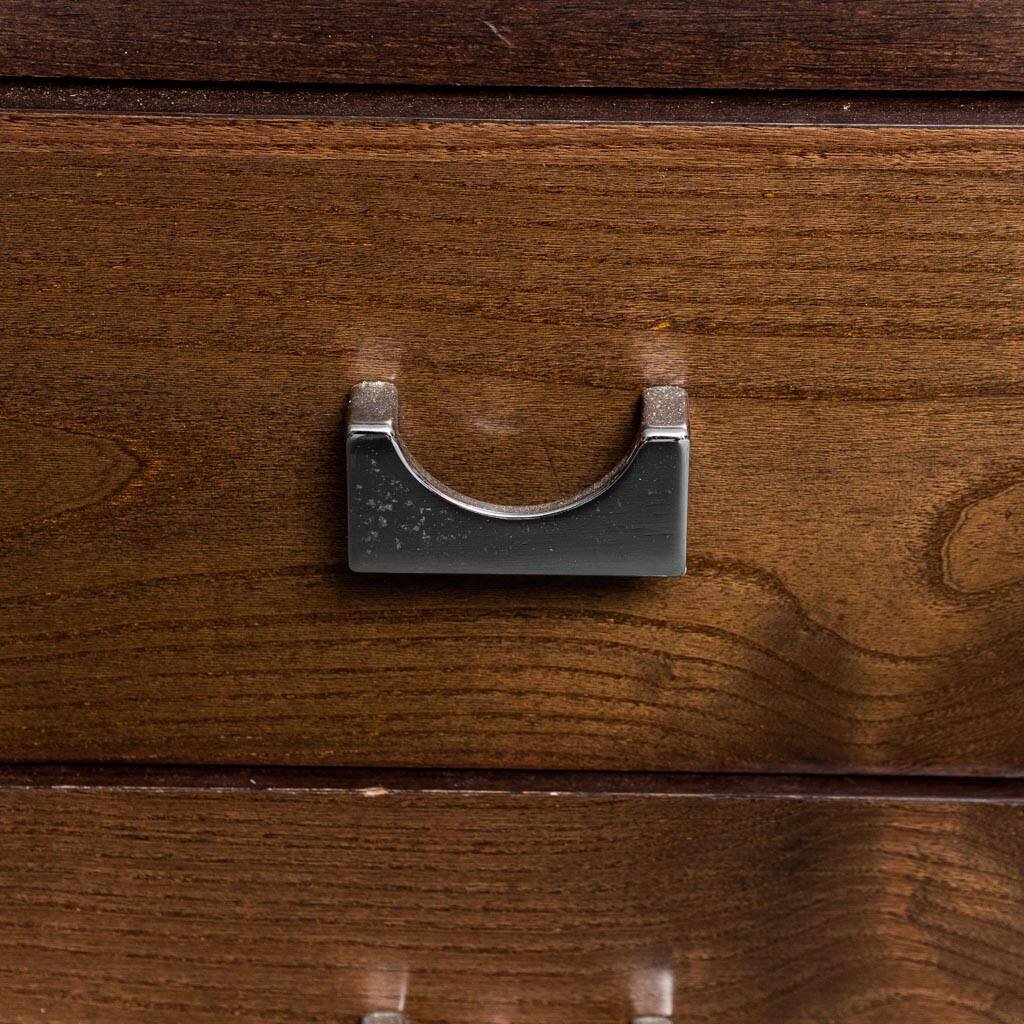 Letto matrimoniale legno tessuto anni ’70 vintage modernariato