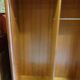 Wardrobe two doors empire style wood merisier