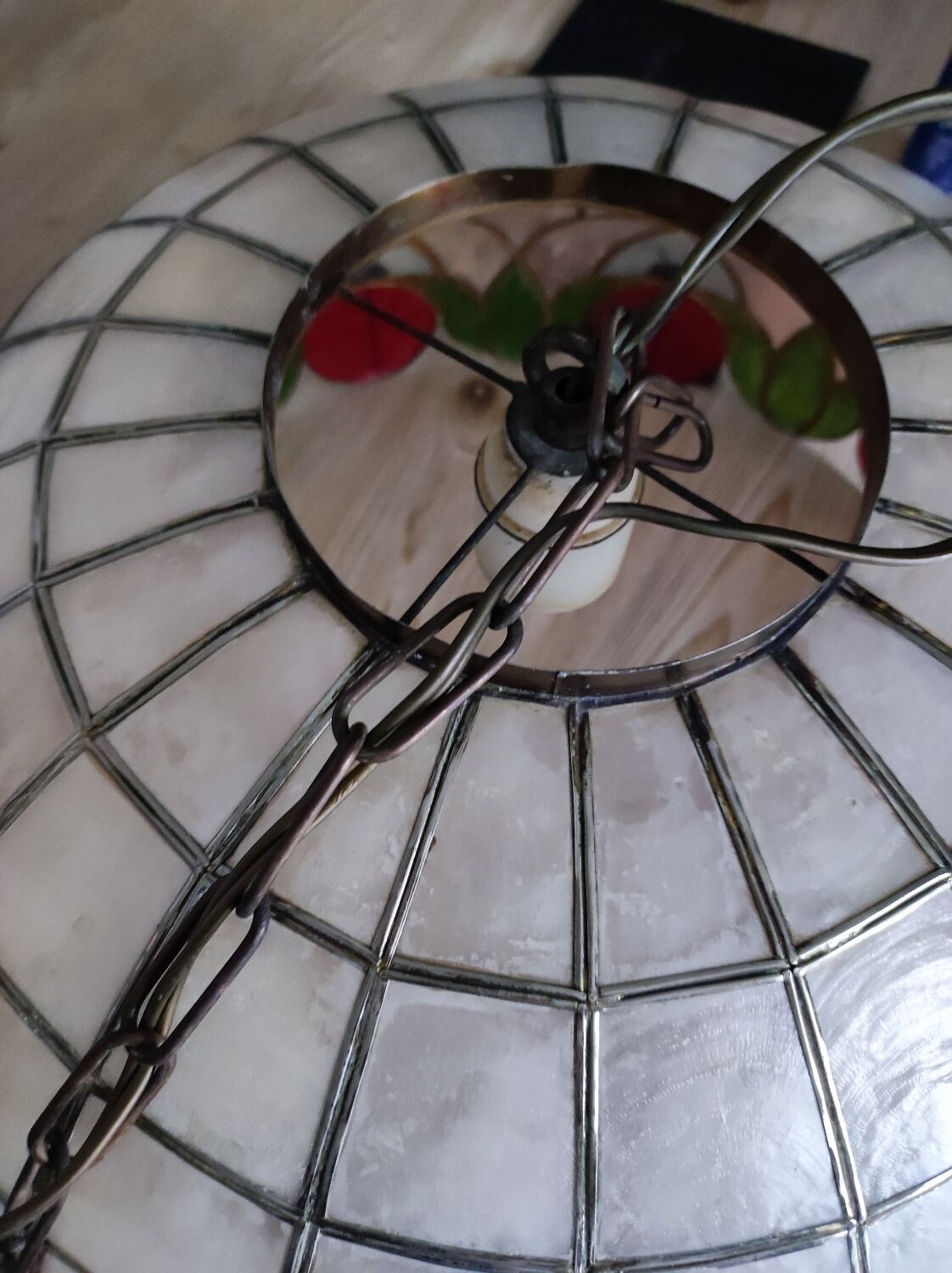 Ladybug mother-of-pearl chandelier