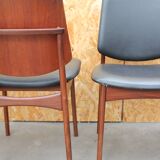 4 vintage Danish Arne Hovmand Olsen chairs