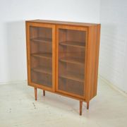 Showcase by Poul Hundevad 1960s skandinavian Teak Danish Highboard