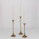 3 Swedish brass candle holders Gnosjo 1960