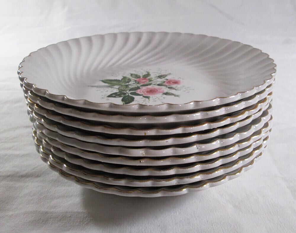 9 KG Lunéville earthenware plates