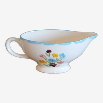 Sauce boat 50s Salins model Jocelyne - flowers