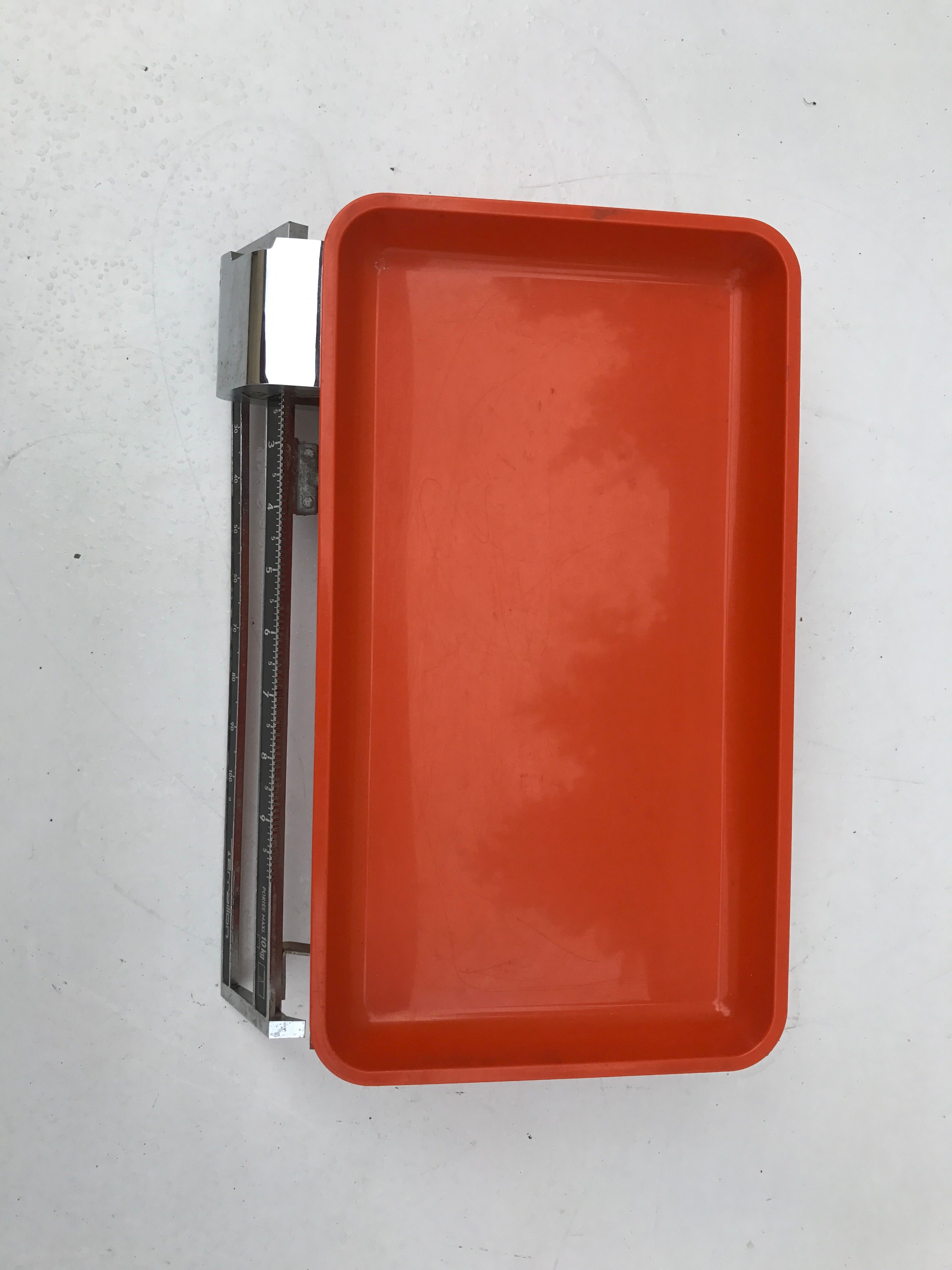 Kitchen scales Terraillon 10 vintage 70s orange metal kgs