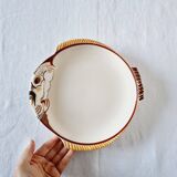 Impressive fish service 12 plates and 1 ceramic tray Author Quimper 1970s.