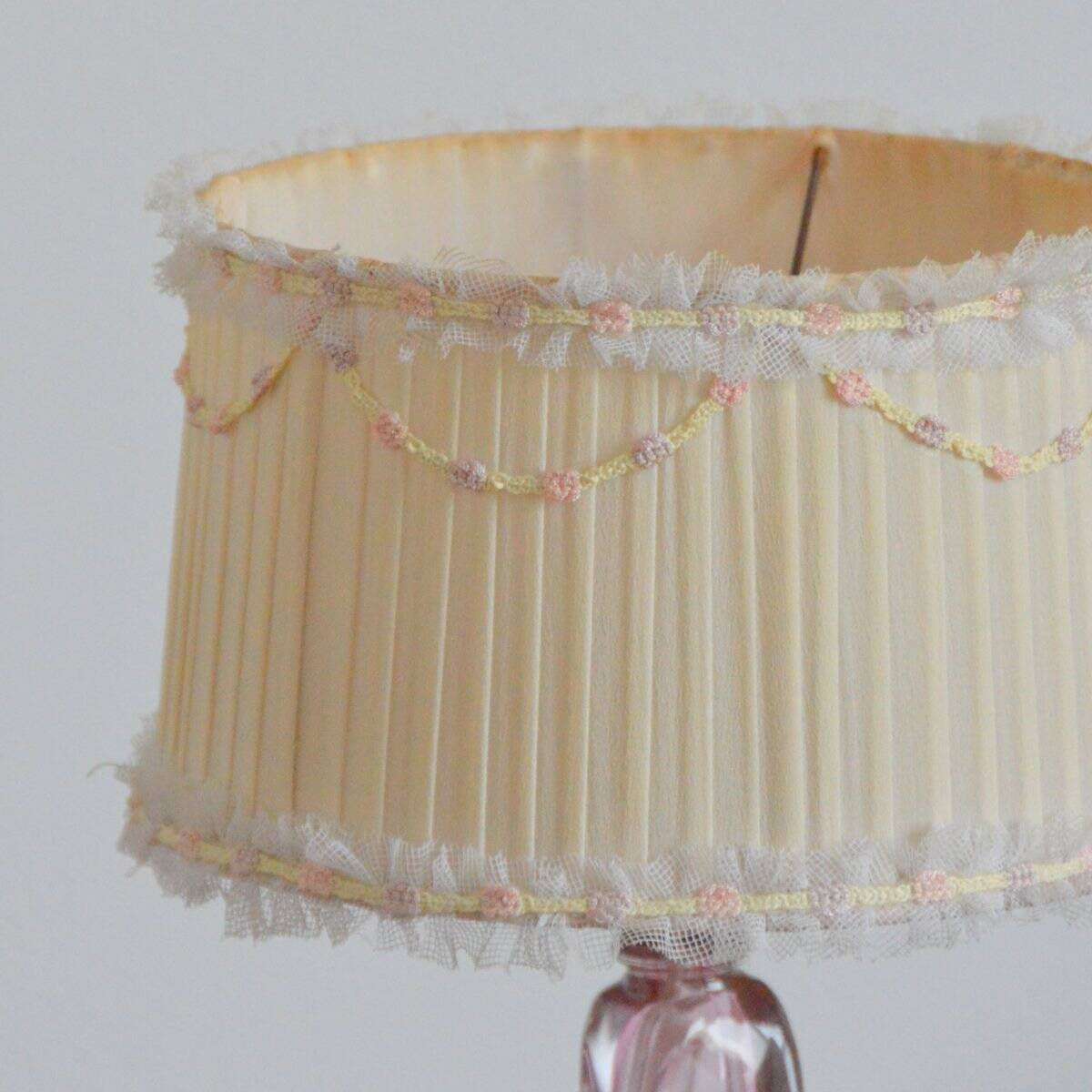 Vintage 1960s Val St-Lambert Belgium Crystal Table Lamp