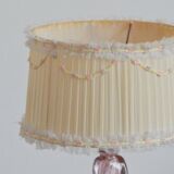 Lampe de table en cristal Val St-Lambert Belgique vintage 1960