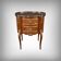 Small Kidney-Shaped Mahogany Chest of Drawers, Transition Style – Early 20th Century