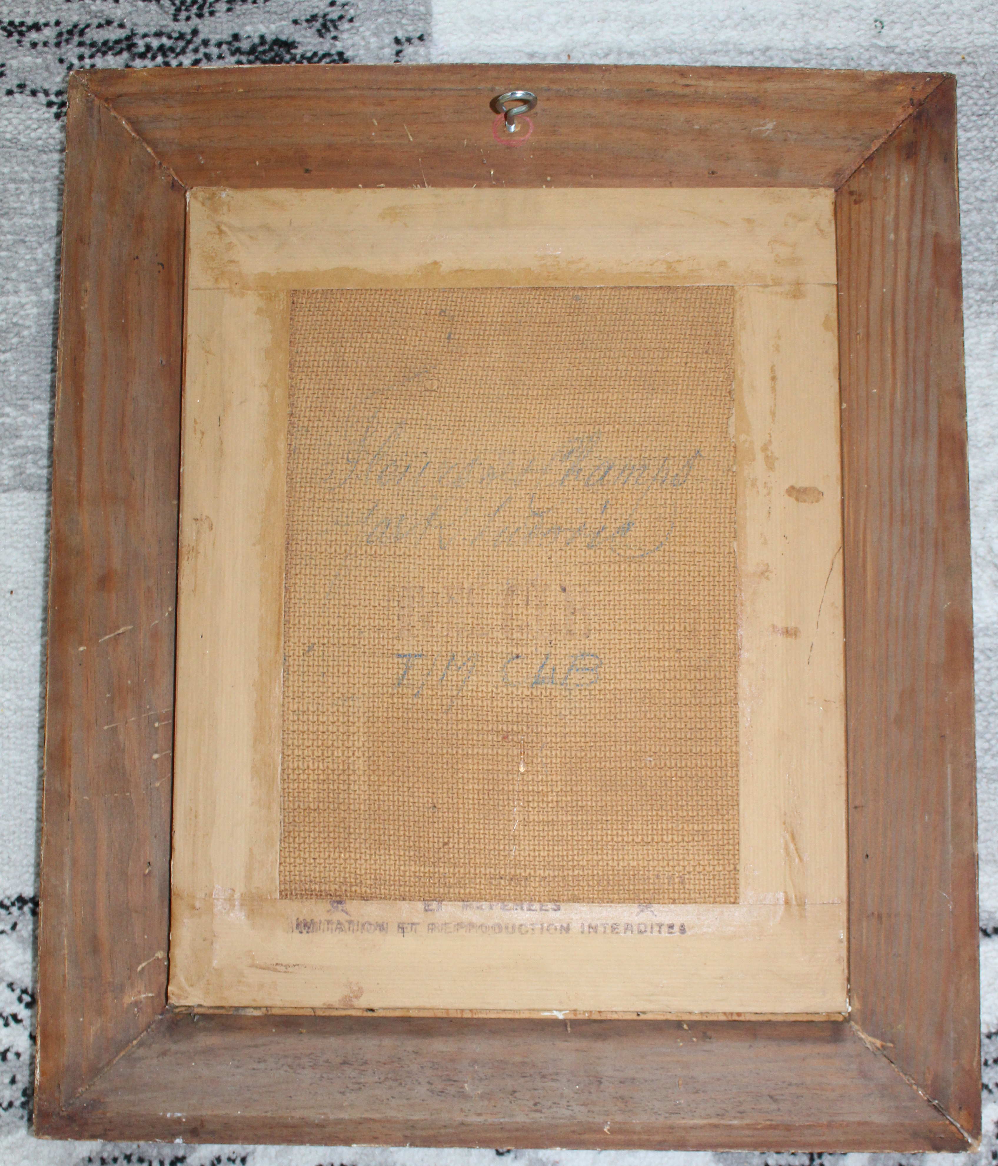 "Still life with bouquet of flowers" oil on isorel by Raphael Ludovic