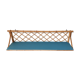 Blue rattan shelf