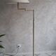 Lampadaire en laiton double éclairage