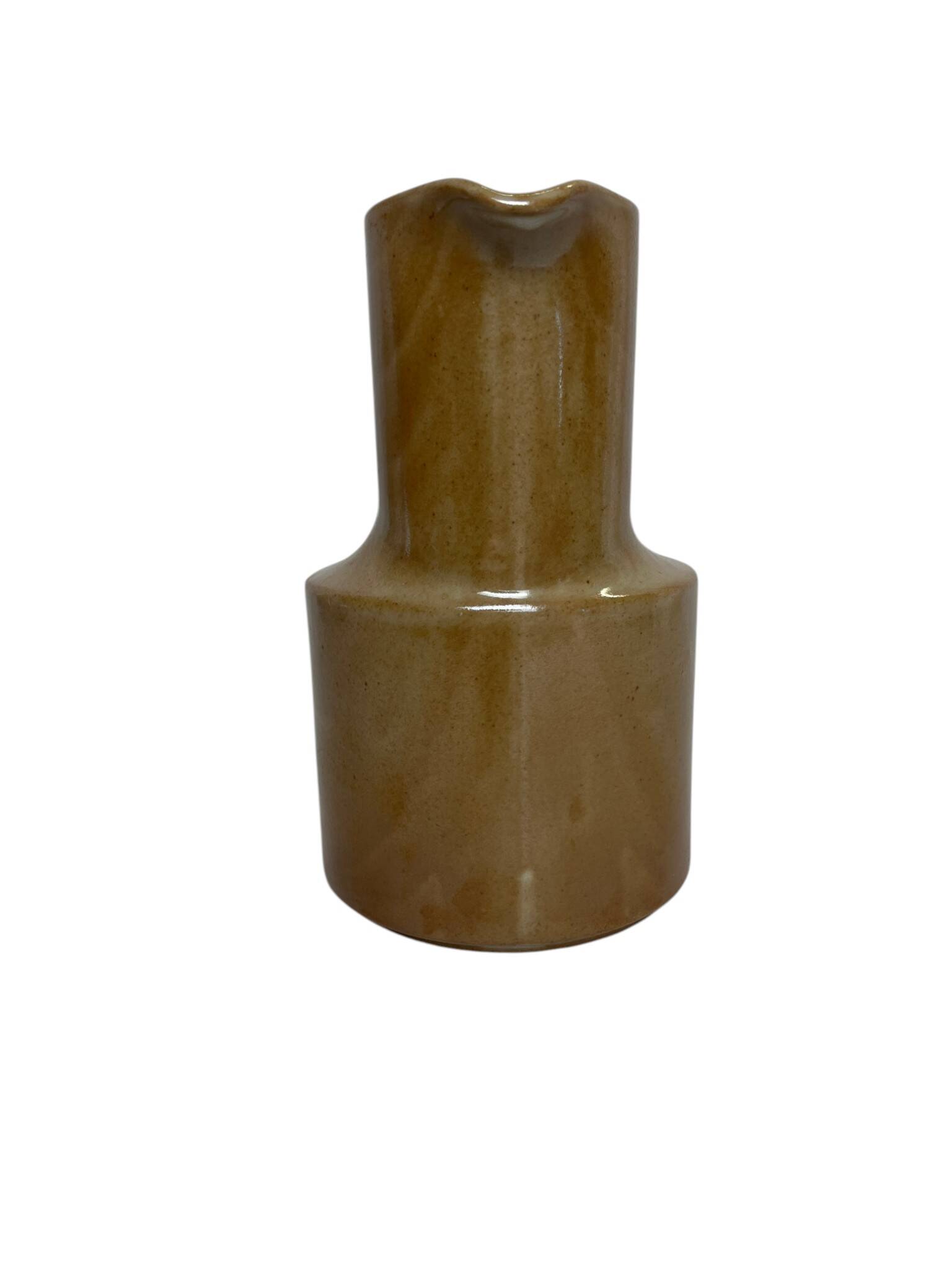 Brenne pottery, off-centre jug in stoneware from the 20th century.