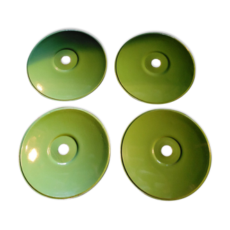 Four industrial bowls