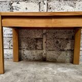 Regain desk in solid elm, 1970s