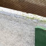 Pair of Large planters in fiber cement and metal 1950 eternit