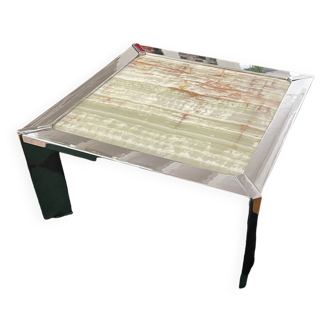 Onyx marble coffee table