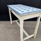 Table cuisine bois tôle émaillée années 50