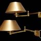 Pair of Empire pine cone gilded metal articulated wall lights
