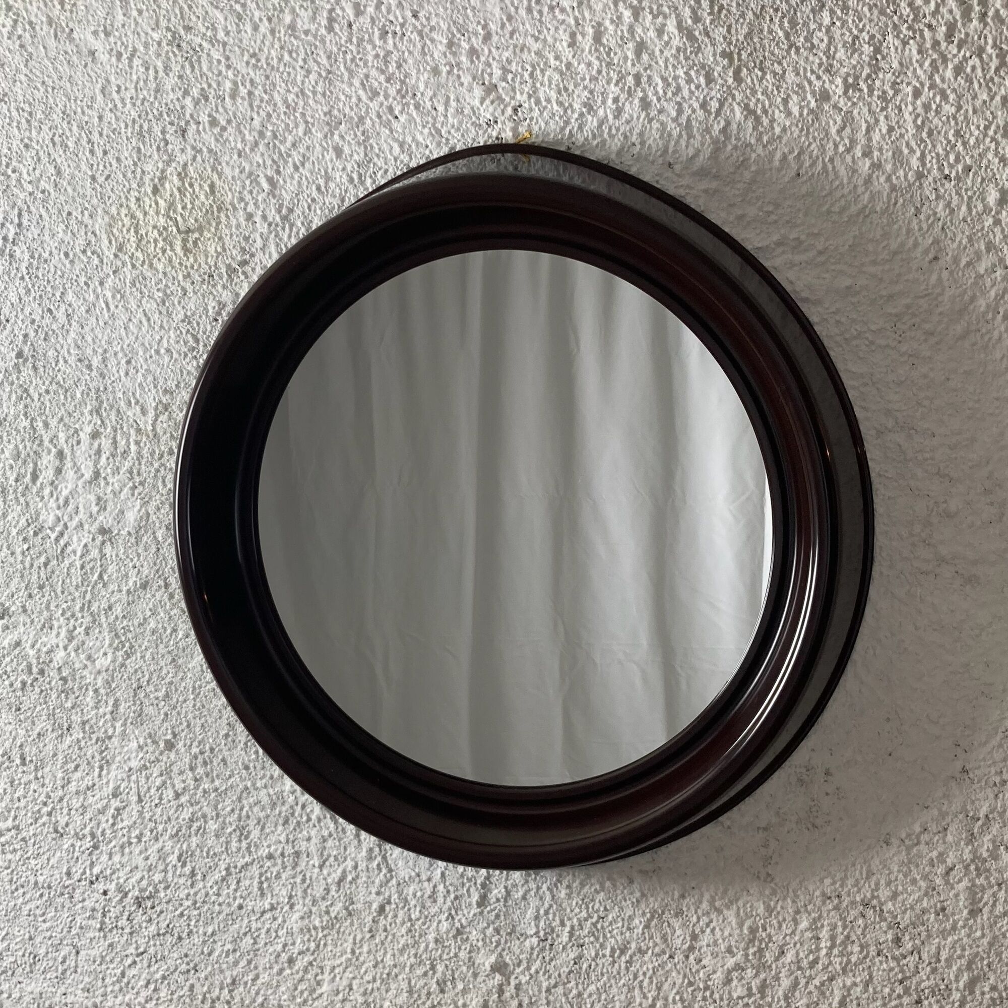 Dal Vera 70s space age mirror, plastic design made in Italy, 64x63 cm