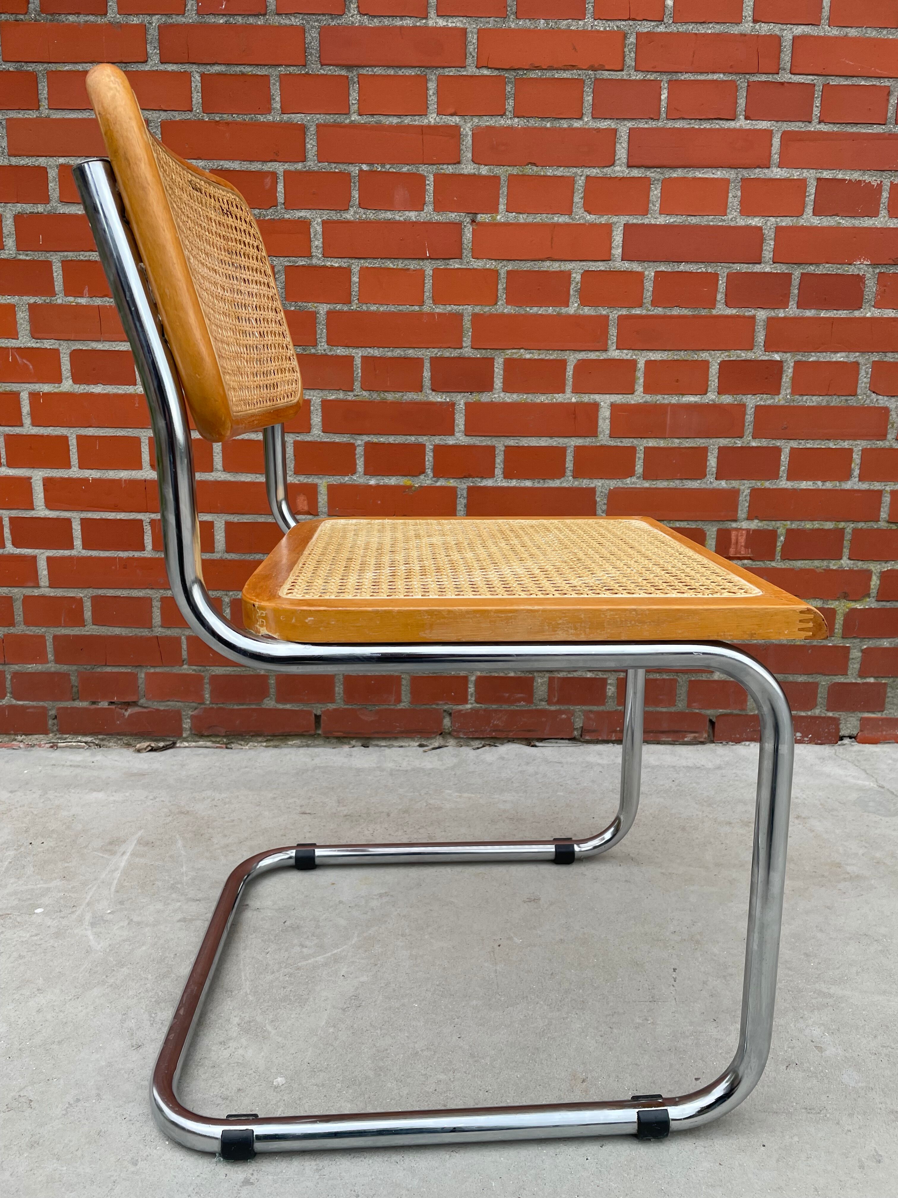 Cesca design chair b32 model in chrome