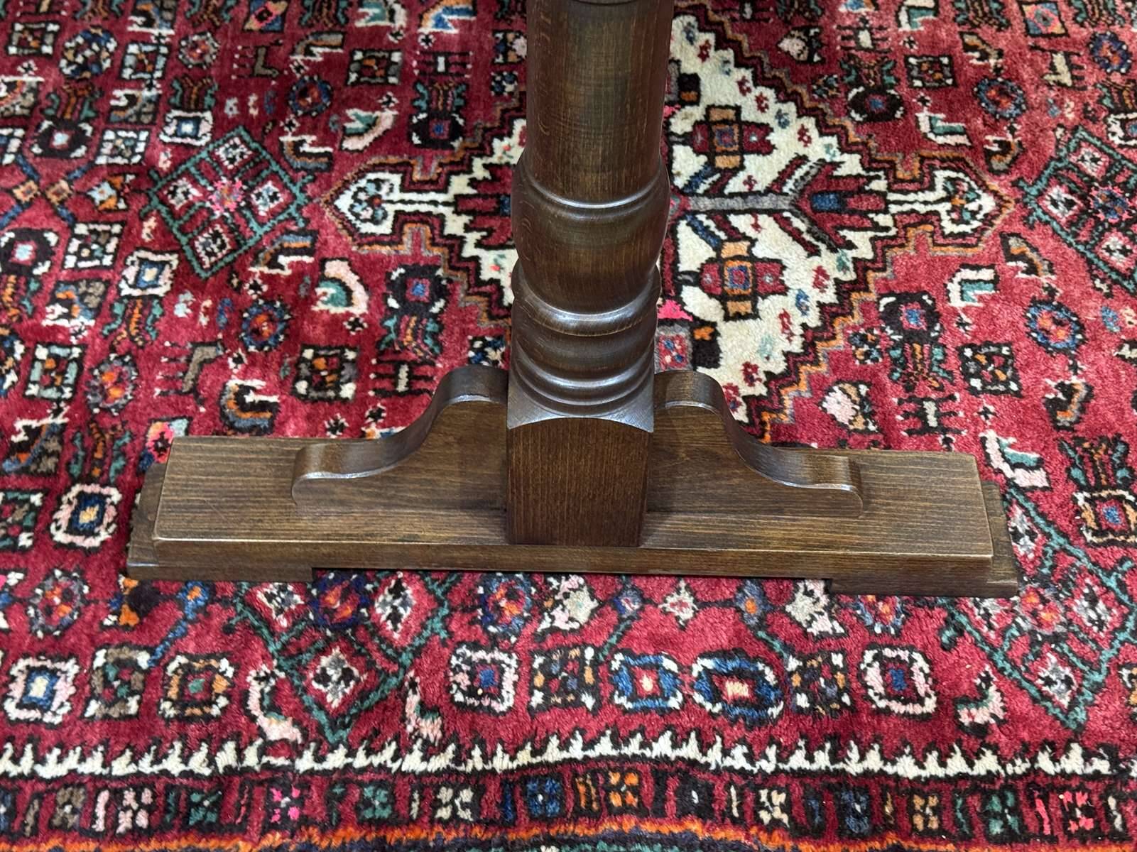 English bistro table in ash and beech from the 1970s.
