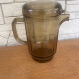 Smoked glass pitcher