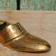 Cendrier vintage en laiton forme chaussure